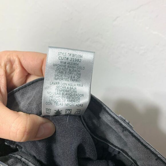 Just Black Jeans Light Grey Skinny Denim Mid High Rise Distressed size 31 - Picture 6 of 11